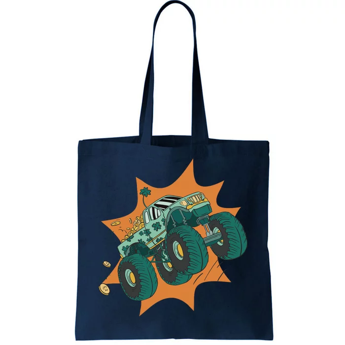 St Patrick's Day Monster Truck Tote Bag