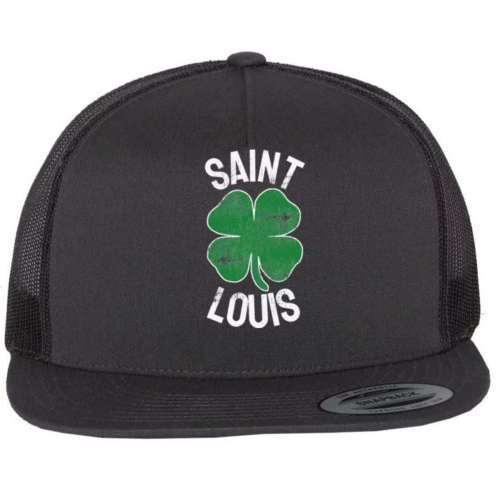 St Patrick's Day Shamrock Saint Louis Irish Paddy's Clover Flat Bill Trucker Hat