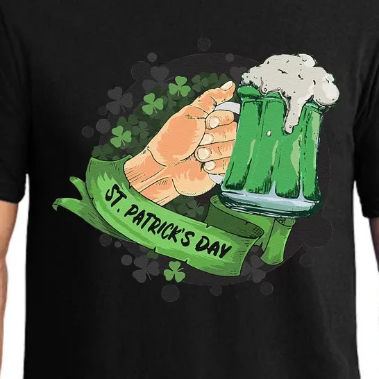 St. Patrick's Day Green Beer Drinking Pajama Set