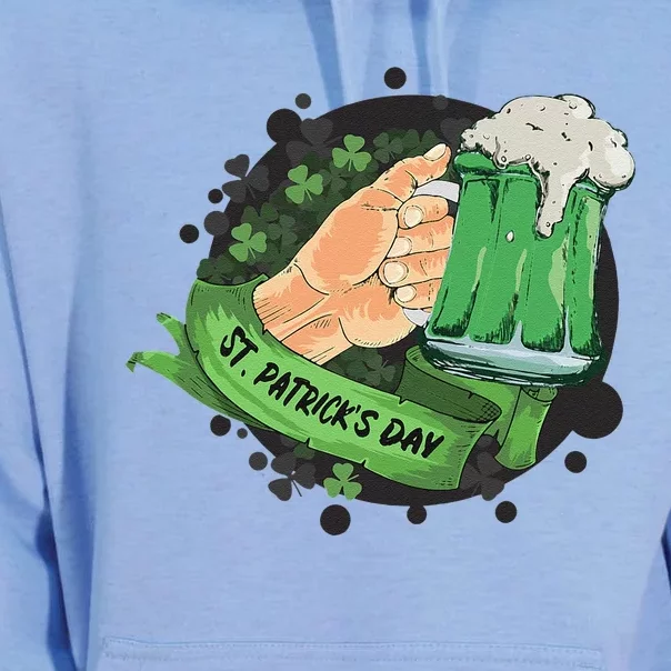 St. Patrick's Day Green Beer Drinking Unisex Surf Hoodie