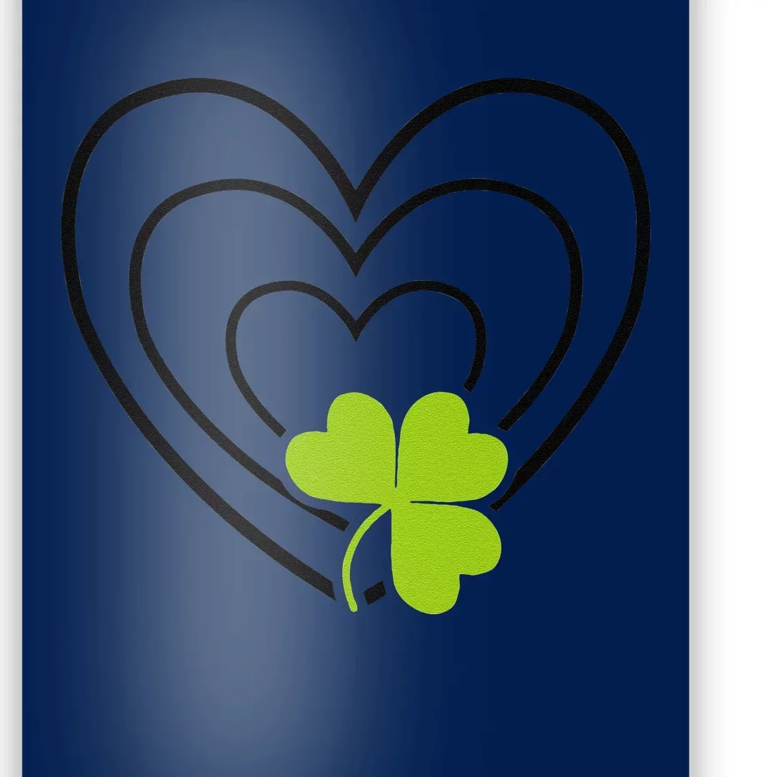 Saint Patrick's Day Green Heart Lucky Charm Paddy's Day Cute Poster