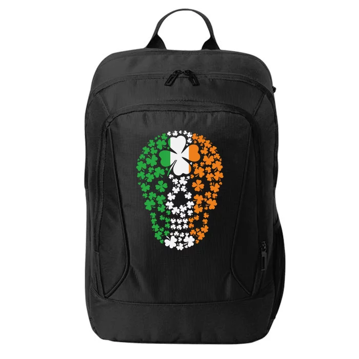 St Patricks Day Irish Ireland Skull City Backpack