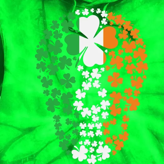 St Patricks Day Irish Ireland Skull Tie Dye Hoodie