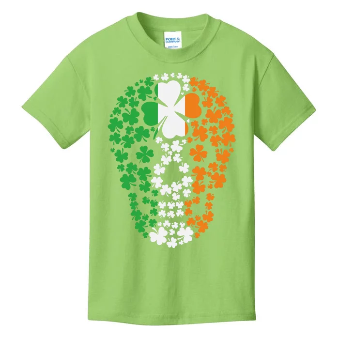 St Patricks Day Irish Ireland Skull Kids T-Shirt