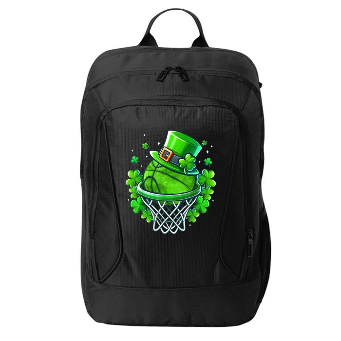 St Patricks Day Shamrock Basketball Irish Leprechaun City Backpack