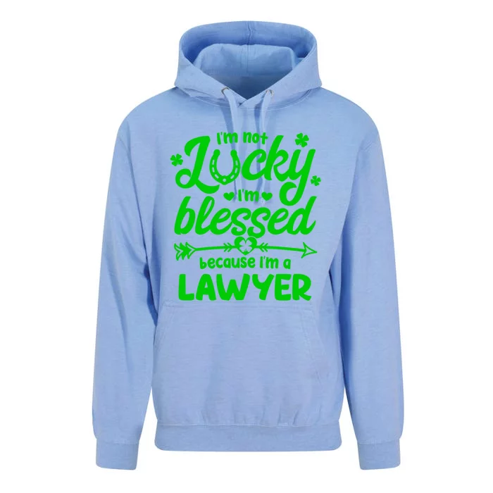 St Patricks Day Not Lucky I'm Blessed Lawyer Christian Gift Unisex Surf Hoodie