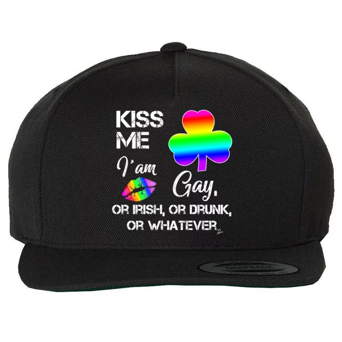 St Patricks Day Me Im Irish Cool Gift Me I Am Gay Cute Gift Wool Snapback Cap