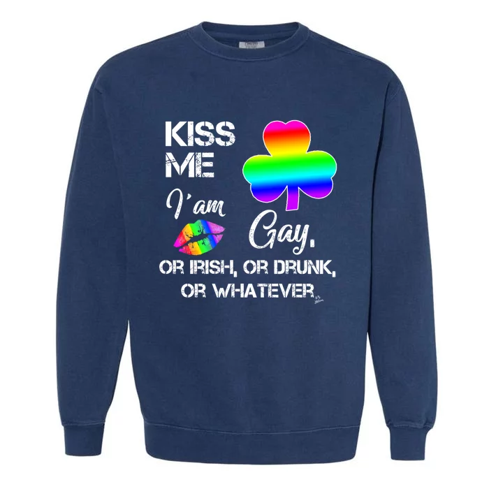 St Patricks Day Me Im Irish Cool Gift Me I Am Gay Cute Gift Garment-Dyed Sweatshirt