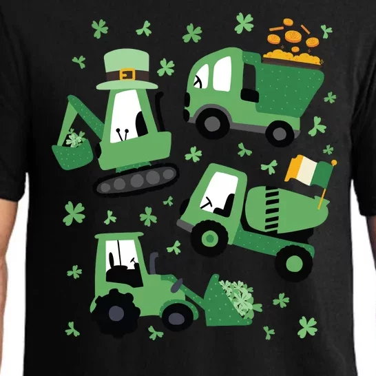 St Patrick's Day Construction Pajama Set