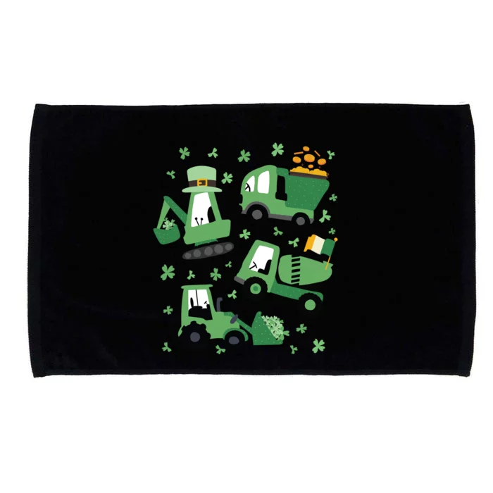 St Patrick's Day Construction Microfiber Hand Towel