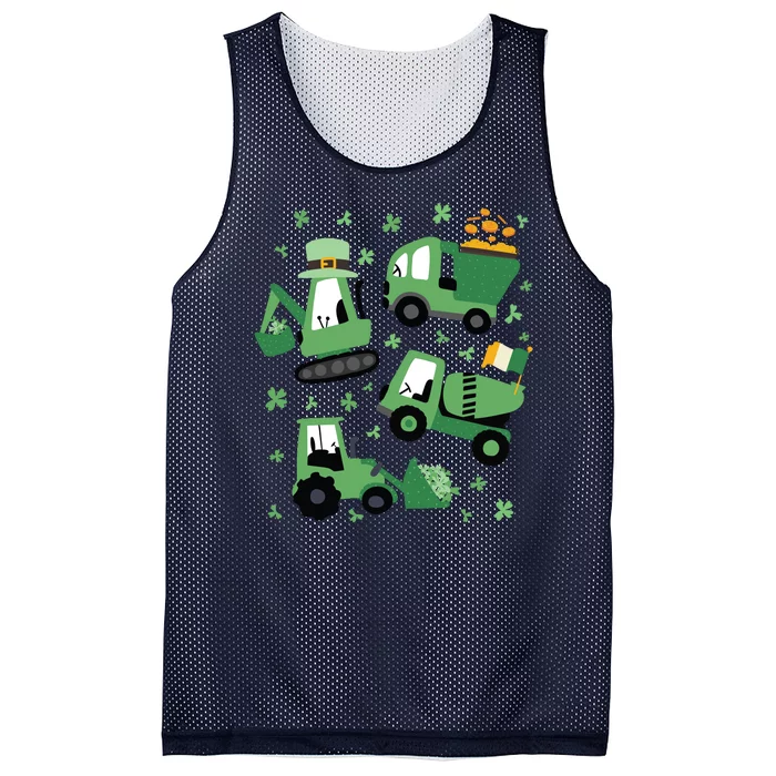 St Patrick's Day Construction Mesh Reversible Basketball Jersey Tank