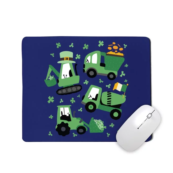 St Patrick's Day Construction Mousepad