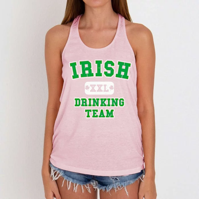 Saint Patricks Day Irish Ing Team Cool Gift Women's Knotted Racerback Tank