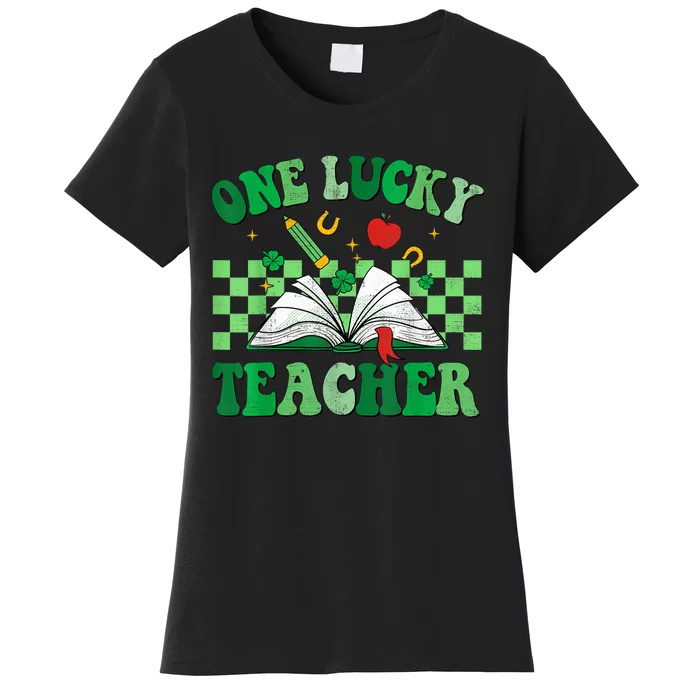 St Patricks Day Teacher Shirt One Lucky Teacher Shamrock Women's T-Shirt