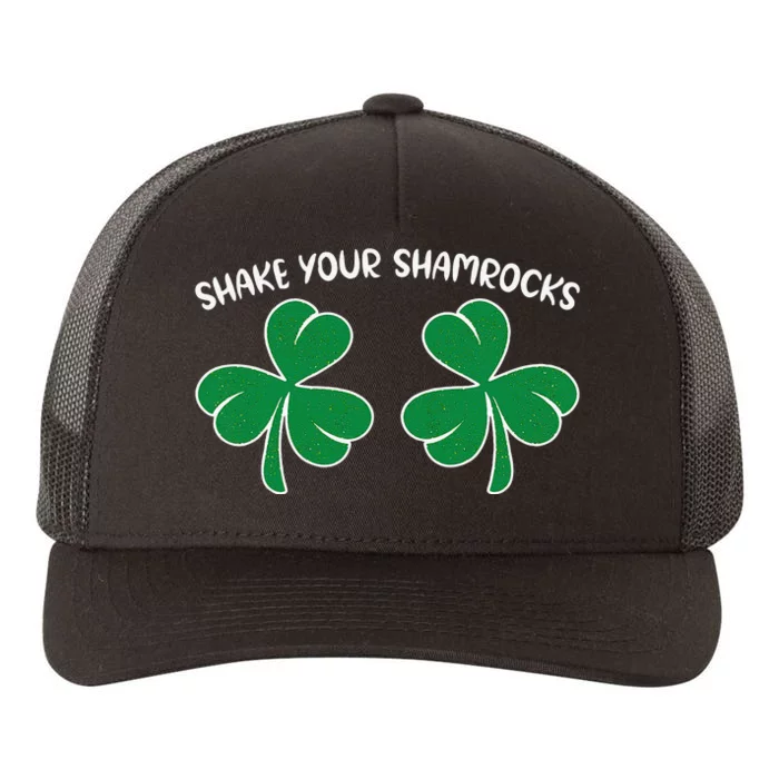 Saint Patrick's Day Funny Cute Graphic Quote Shamrocks Gift Yupoong Adult 5-Panel Trucker Hat