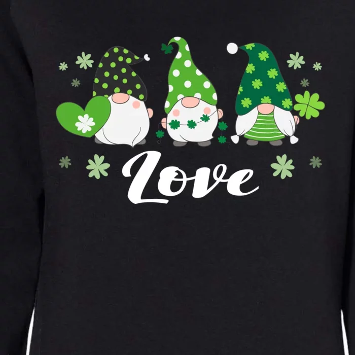 St Patricks Day Green Gnomes Love Irish Cool Gift Womens California Wash Sweatshirt