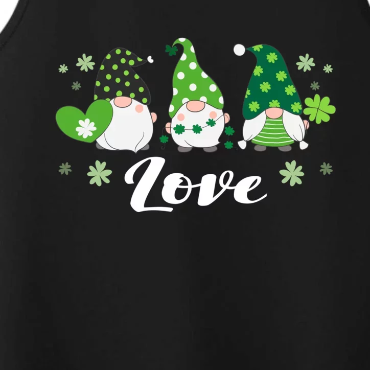 St Patricks Day Green Gnomes Love Irish Cool Gift Performance Tank