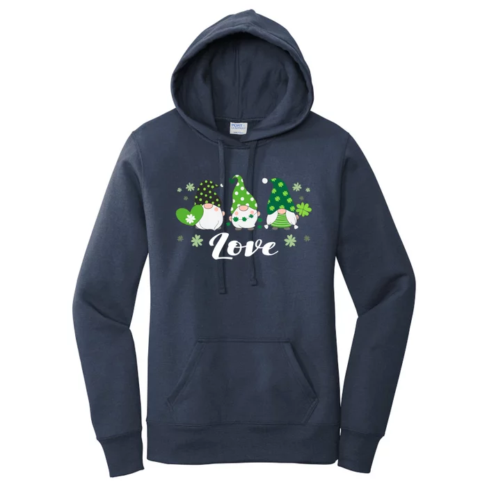 St Patricks Day Green Gnomes Love Irish Cool Gift Women's Pullover Hoodie