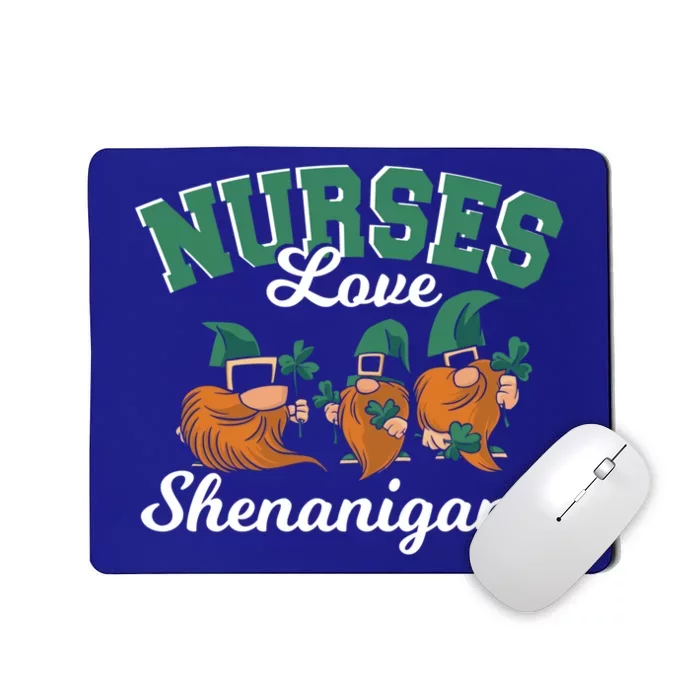 St Patricks Day Nurse Gnome Irish Shenanigans Nurses Meaningful Gift Mousepad