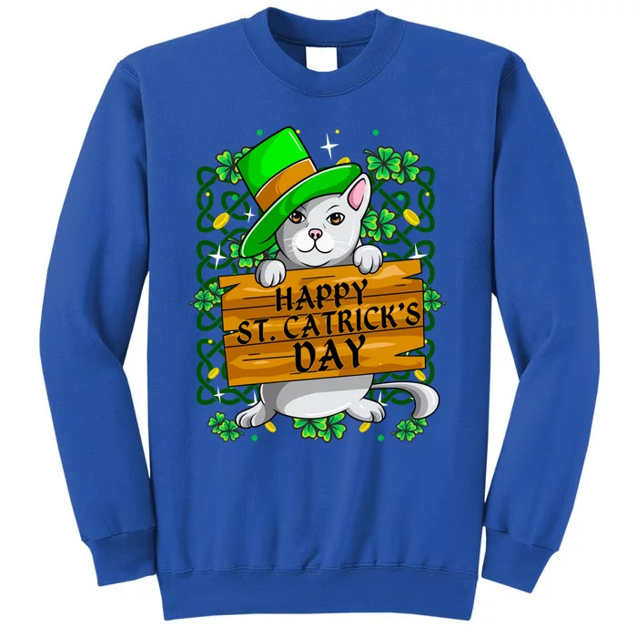 St Patricks Day Happy St Catricks Cat Shenanigans Gift Sweatshirt