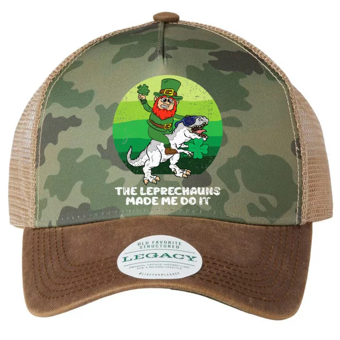 St Patricks Day Boy Girl The Leprechauns Made Me Do It Legacy Tie Dye Trucker Hat