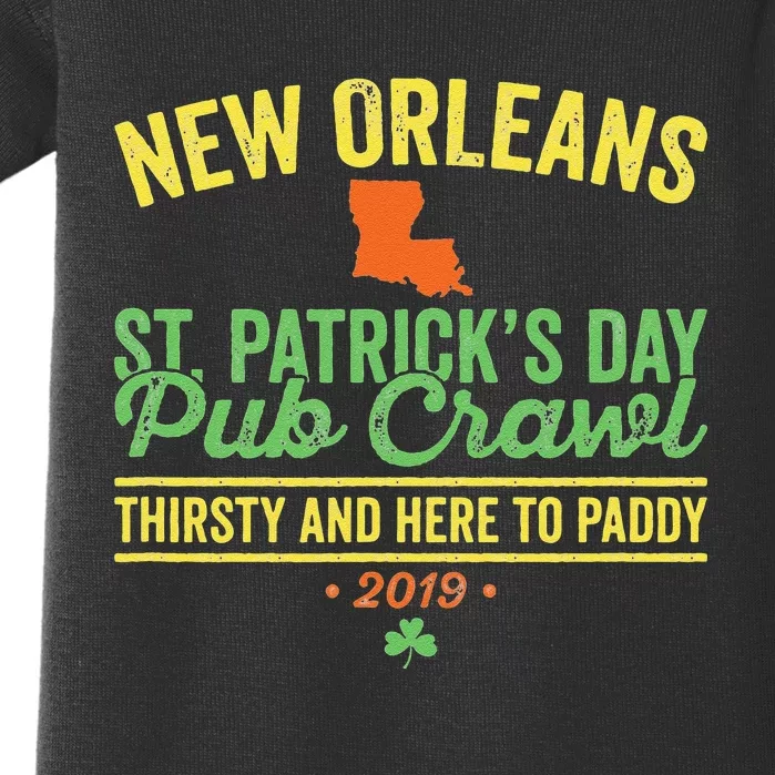 St Patrick's Day New Orleans Pub Crawl Parade Baby Bodysuit