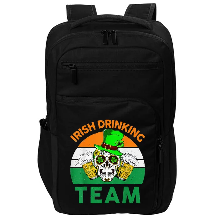 St Patricks Day Irish Drinking Team Funny Impact Tech Backpack