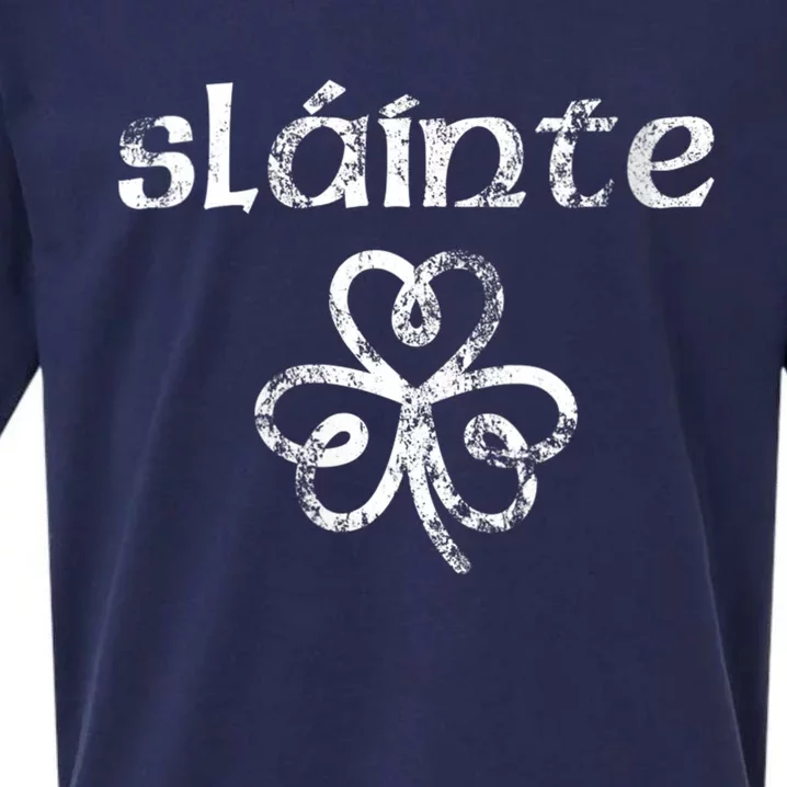 St Patricks Day, Slainte, Funny St Patricks Day Sueded Cloud Jersey T-Shirt