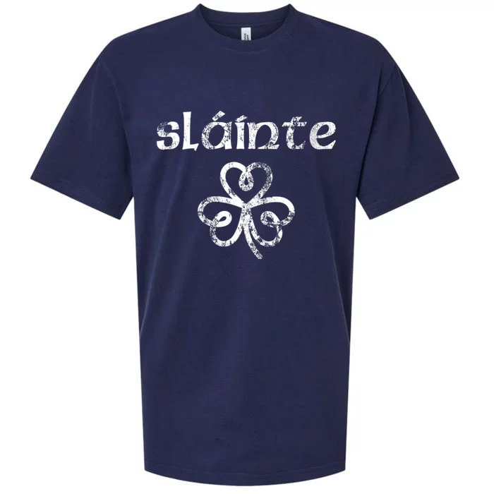 St Patricks Day, Slainte, Funny St Patricks Day Sueded Cloud Jersey T-Shirt