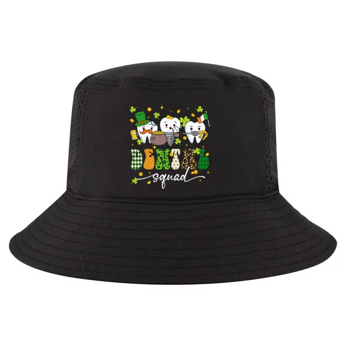 St Patrick Day Dental Squad Saint Paddys Teeth Irish Dentist Cool Comfort Performance Bucket Hat