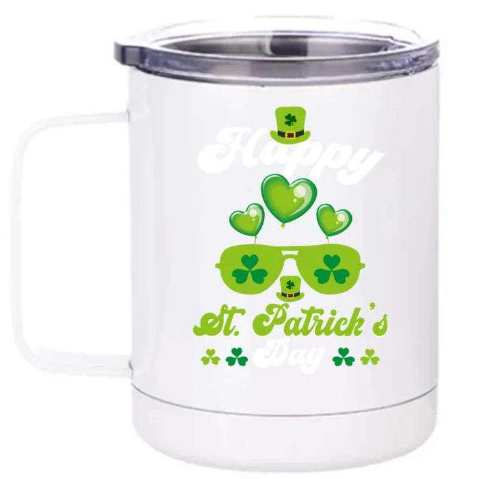 St Patrick Day Sweater Gift Front & Back 12oz Stainless Steel Tumbler Cup