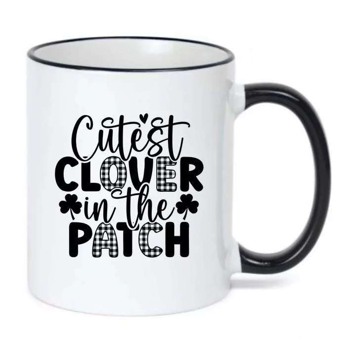 St Patricks Day Irish Cutest Clover In The Patch Cute Gift Black Color Changing Mug