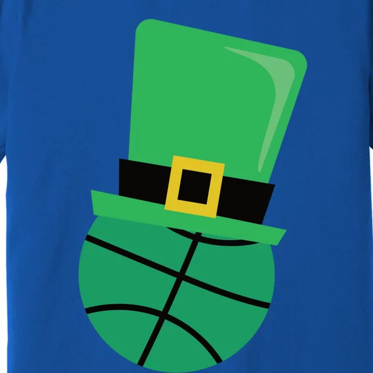 St Patrick's Day Cool Gift Basketball Leprechaun Hagift Premium T-Shirt