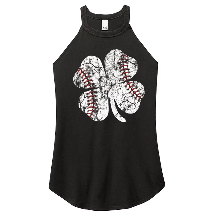 St Patricks Day Shamrock Baseball Saint PaddyS Women’s Perfect Tri Rocker Tank