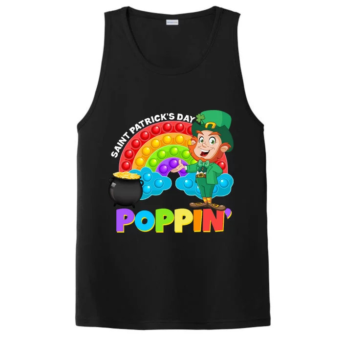 St Patrick's Day Push Pop Leprechaun Performance Tank