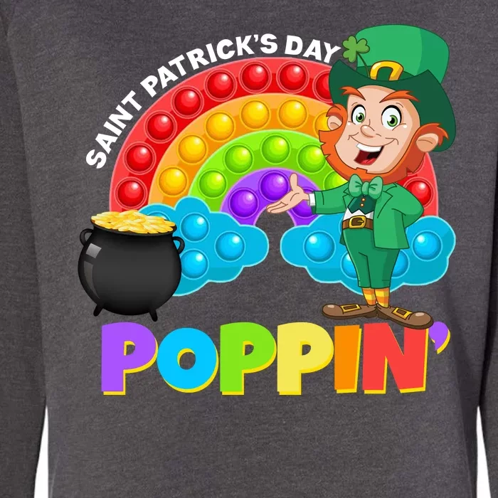 St Patrick's Day Push Pop Leprechaun Womens California Wash Sweatshirt