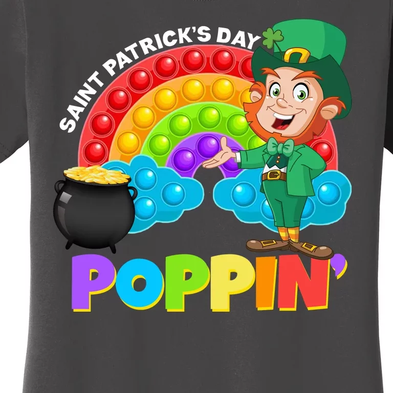 St Patrick's Day Push Pop Leprechaun Women's T-Shirt