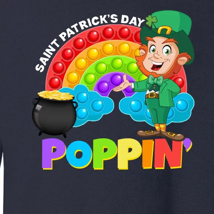 St Patrick's Day Push Pop Leprechaun Toddler Sweatshirt