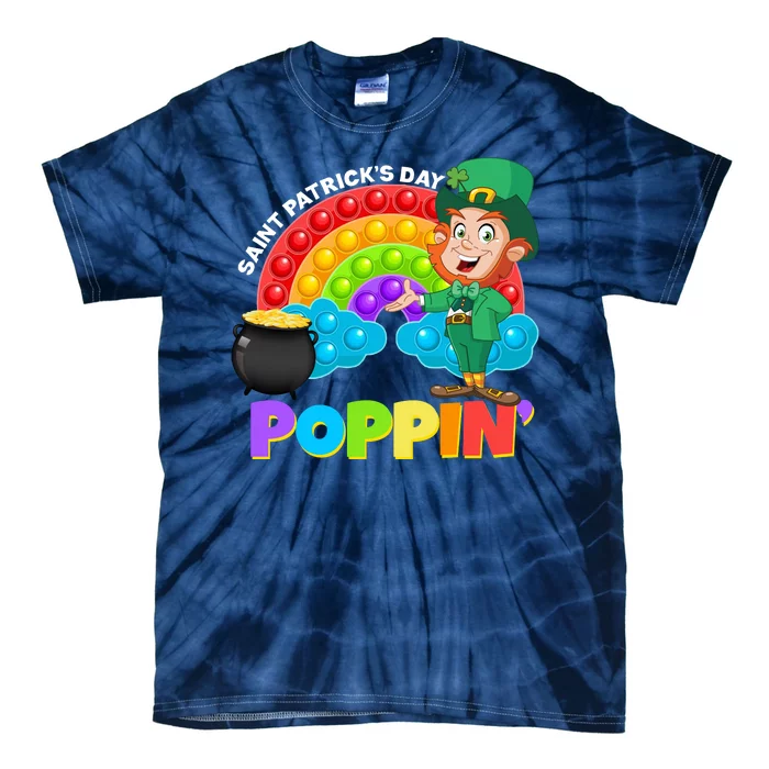 St Patrick's Day Push Pop Leprechaun Tie-Dye T-Shirt