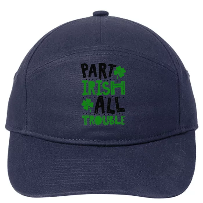 Saint Patrick's Day Part Irish Allrouble Love 7-Panel Snapback Hat