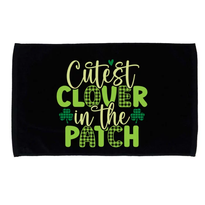 St Patricks Day Irish Cutest Clover In The Patch Cute Gift Microfiber Hand Towel