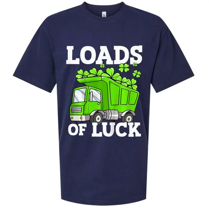 St Patricks Day Lucky Construction Truck Sueded Cloud Jersey T-Shirt