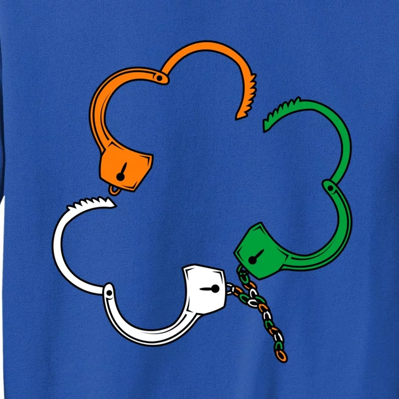 St Patricks Day Police Officer Irish Shamrock Handcuffs Gift Sweatshirt