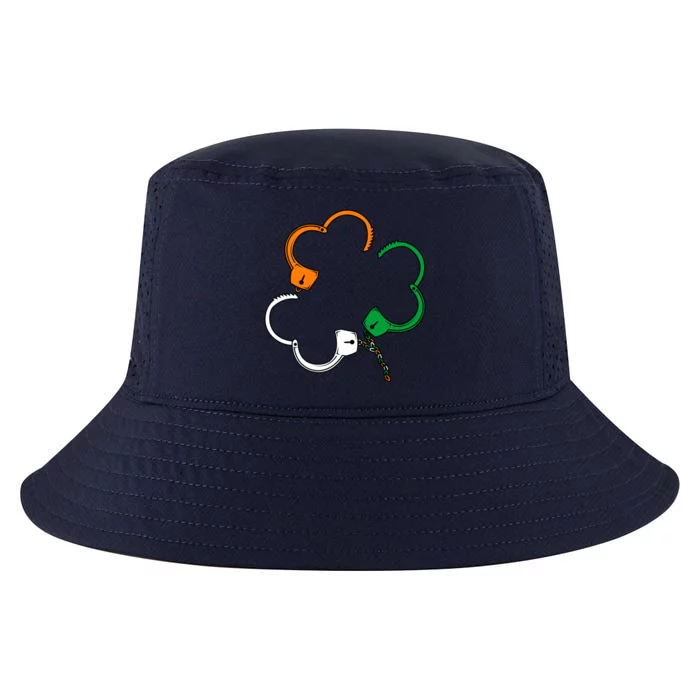 St Patricks Day Police Officer Irish Shamrock Handcuffs Gift Cool Comfort Performance Bucket Hat