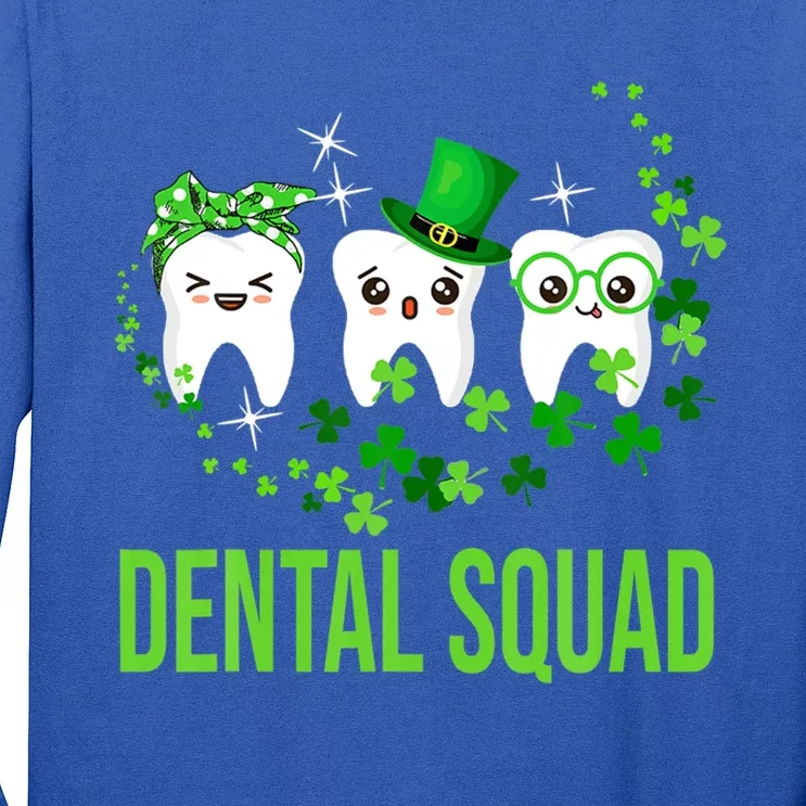 St Patrick's Day Dental Funny Gift Dental Squad Happy Gift Long Sleeve Shirt