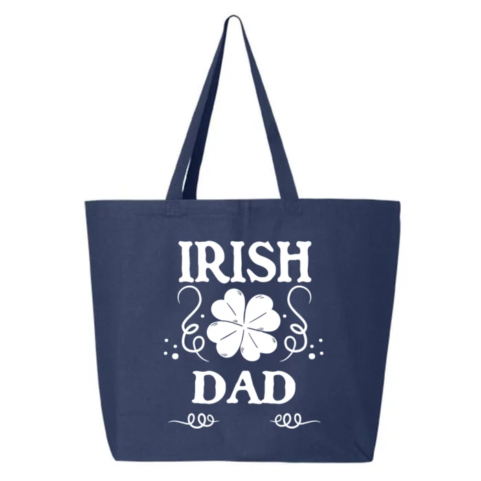 St Patricks Day Proud Irish Dad Clover Shamrock Father Gift 25L Jumbo Tote