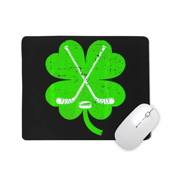 St Patricks Day Irish Hockey Shamrock Costume Mousepad