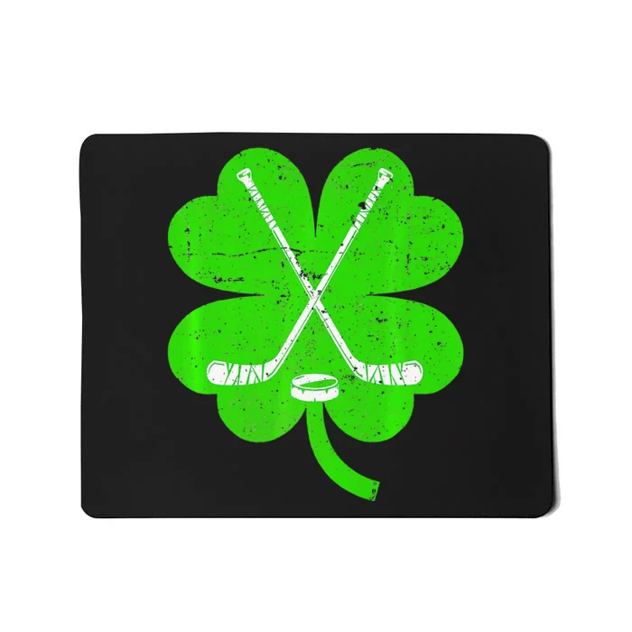 St Patricks Day Irish Hockey Shamrock Costume Mousepad