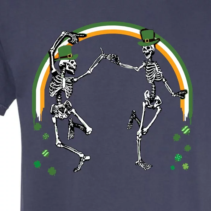 St Patricks Day Skeleton Dancing Skeletons Garment-Dyed Heavyweight T-Shirt