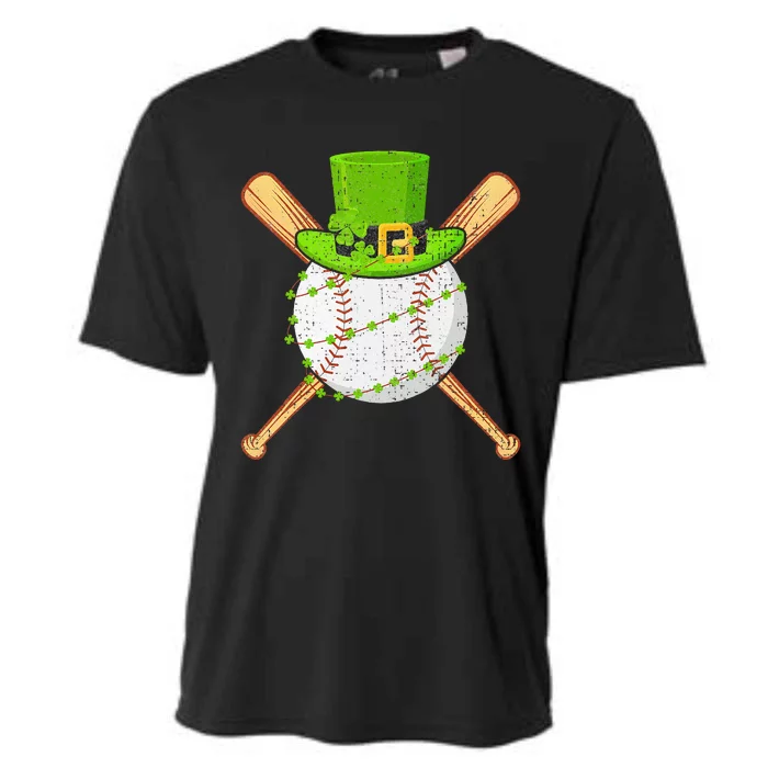 St Patricks Day Shamrock Baseball Saint Paddys Cooling Performance Crew T-Shirt